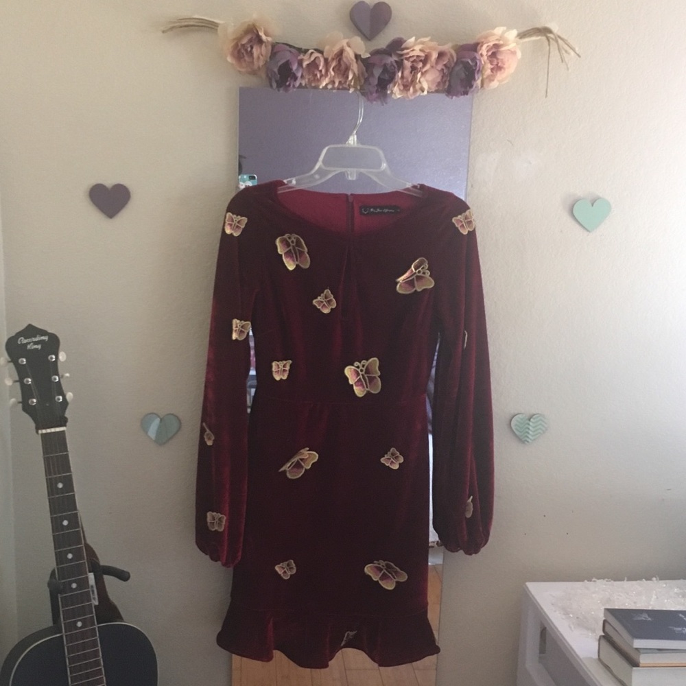 RESERVED For love lemons papillon butterfly dress
